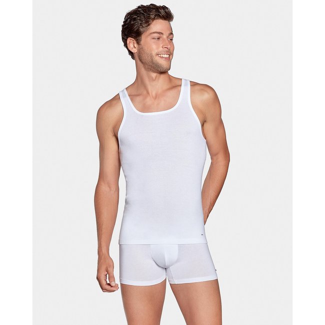 Débardeur uni blanc <span itemprop=