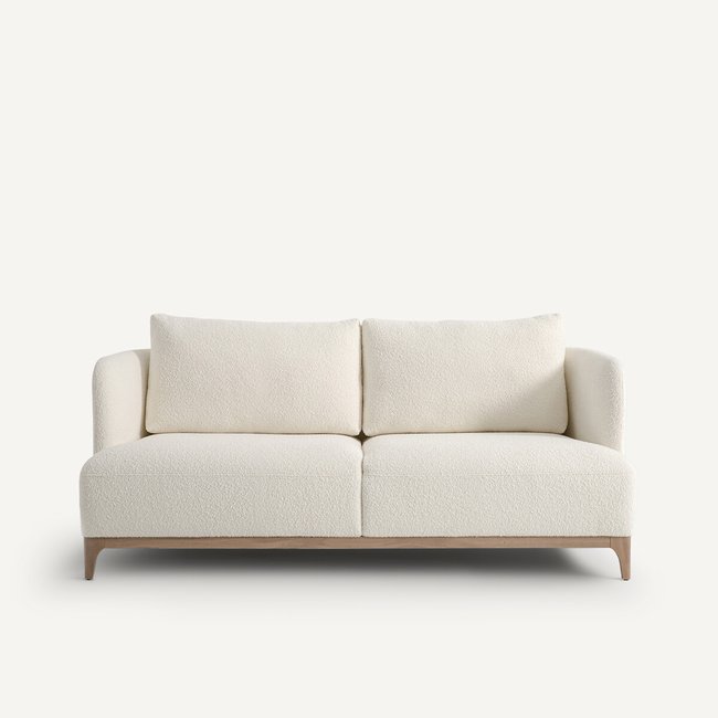 Kompaktsofa Jabote, Bouclé weiss <span itemprop=