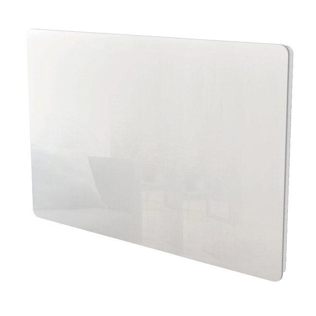Radiateur électrique verre céramique GLASS 1500W blanc <span itemprop=