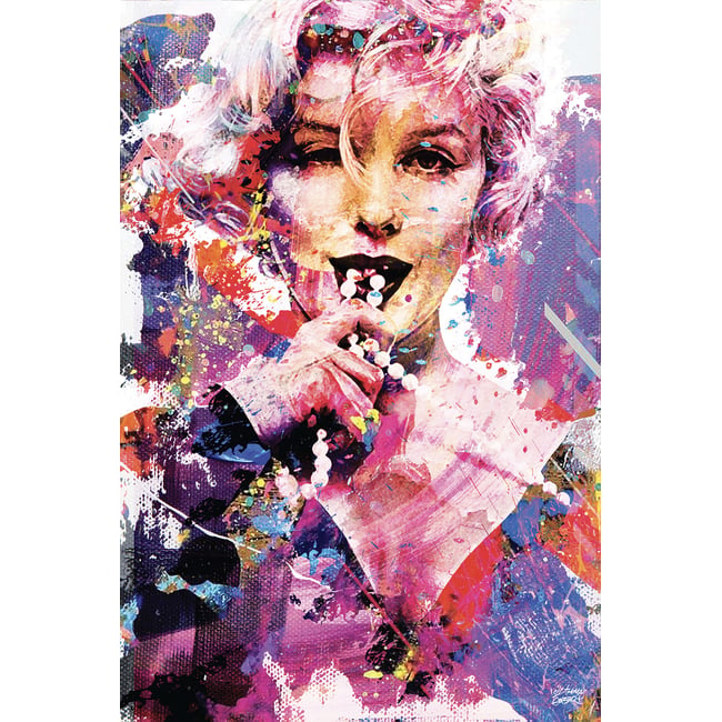 Tableau Affiche illustration graffiti marilyn - HEXOA