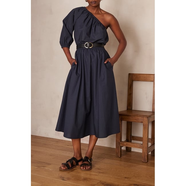 Jupe BRUNE en coton gris <span itemprop=