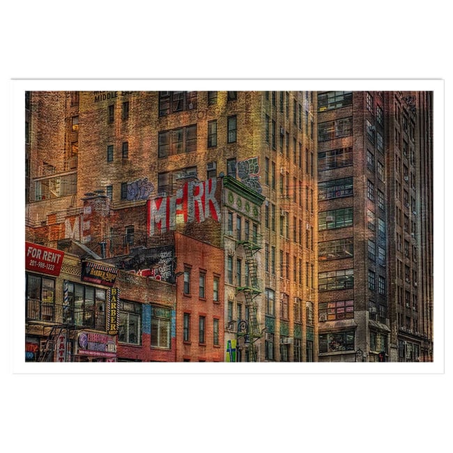 Affiche design Brick Facade - HEXOA