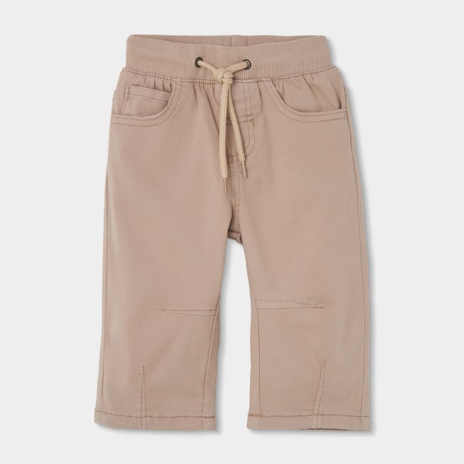 Pantalon garçon doublé marron <span itemprop=