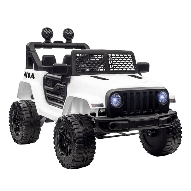 Camion tout-terrain jouet à chevaucher pour blanc <span itemprop=