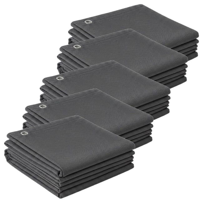 Lot de 5 brise-vues occultants en HDPE - TOILINUX
