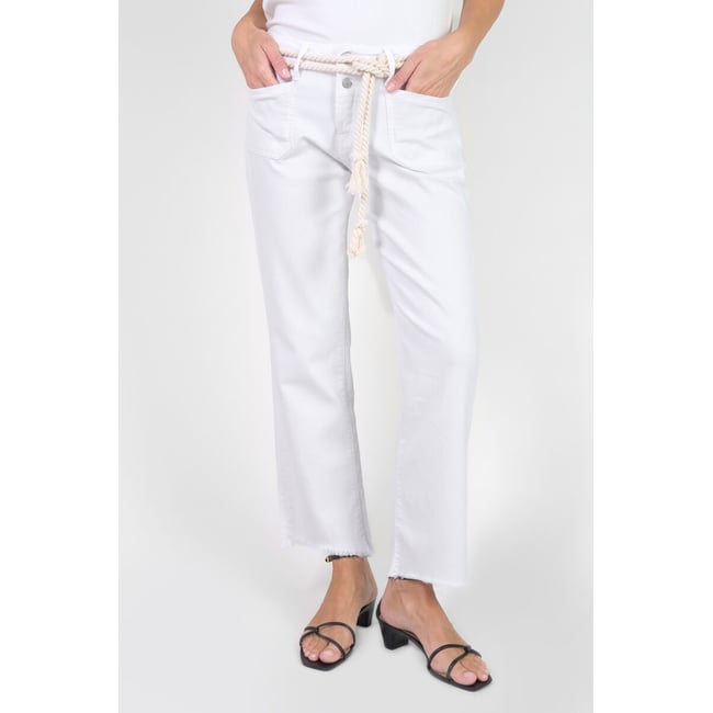 Jeans droite PRISKA, 7/8ème white <span itemprop=