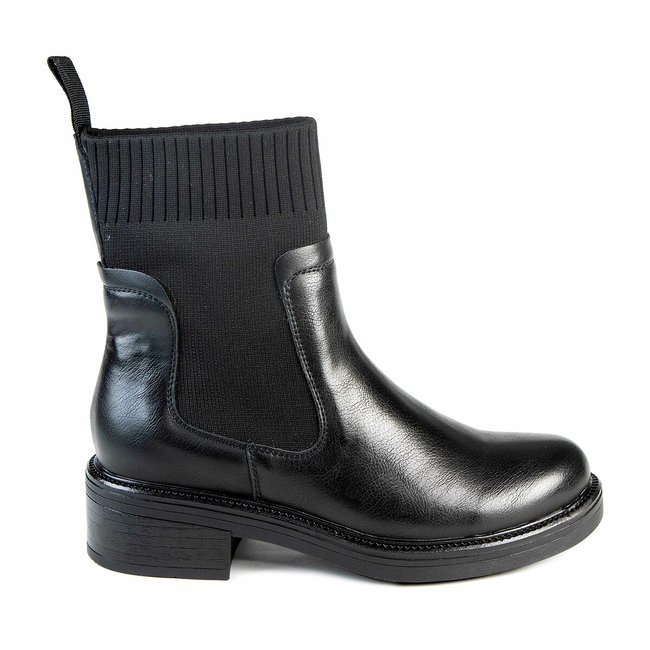 Boots chaussettes Hola noir <span itemprop=