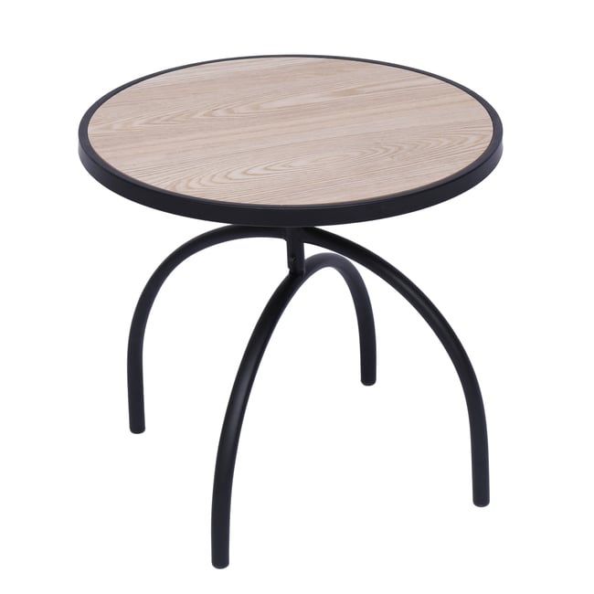 Table d'appoint, métal, YOKI Couleur marron <span itemprop=