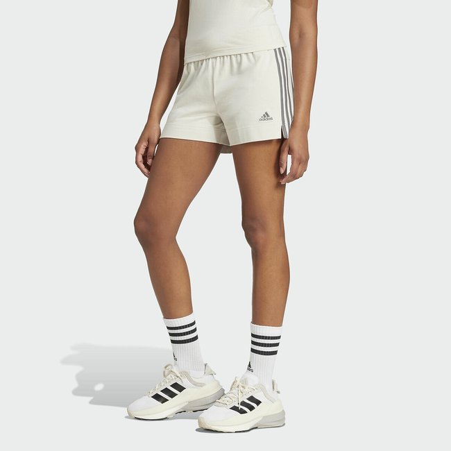 Short Essentials Slim 3-Stripes beige <span itemprop=