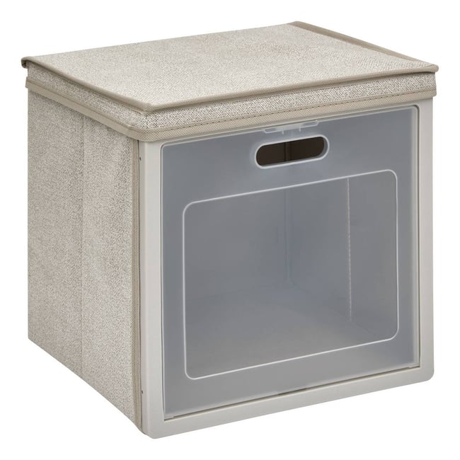 Rangement rectangulaire pliable CUBE'N DOOR Couleur beige <span itemprop=
