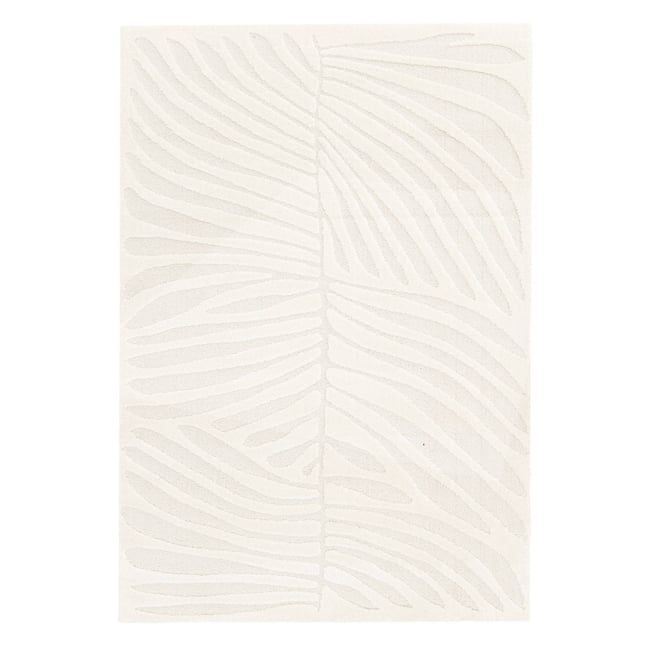 Tapis intérieur rectangulaire scandinave LILY Couleur crème <span itemprop=
