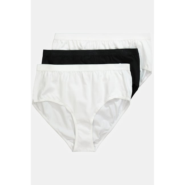 Culotte taille haute, dessous blanc <span itemprop=