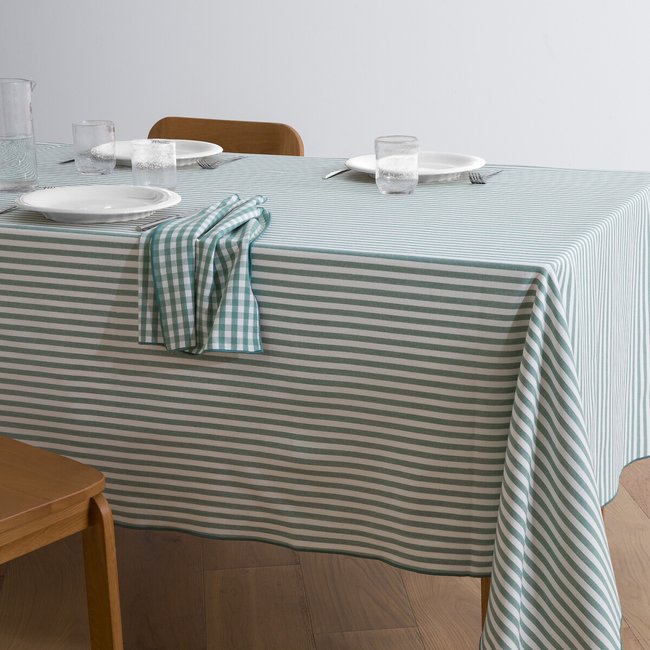 Nappe rayée tissé-teint, 30% coton recyclé, SOIZIC - LA REDOUTE INTERIEURS