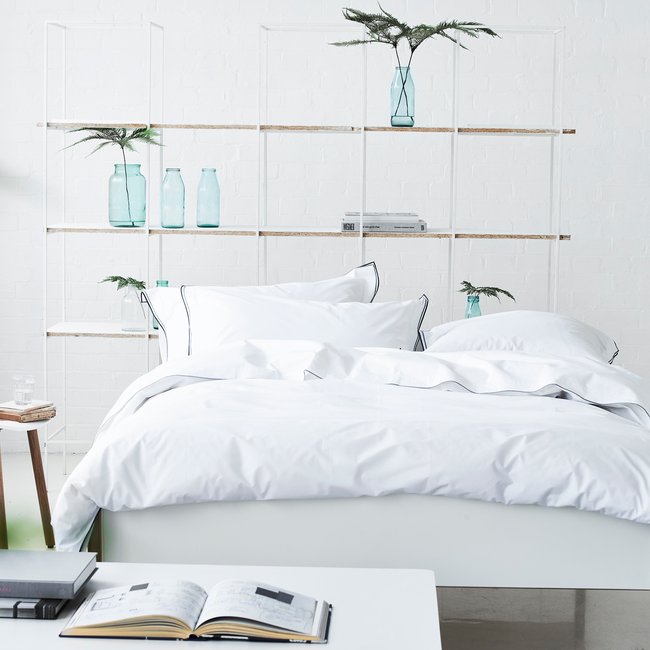 Housse de couette unie en percale de coton, ASTOR - DESIGNERS GUILD