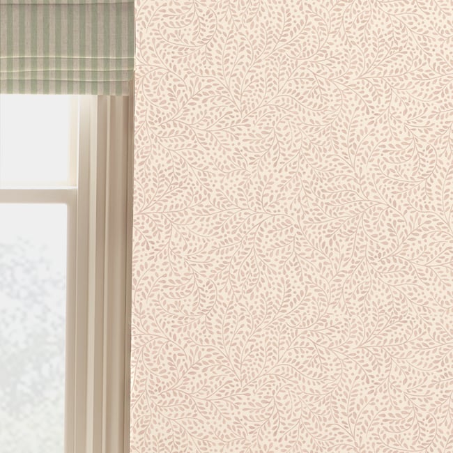 Papier peint floraison douce Couleur rose, écru <span itemprop=