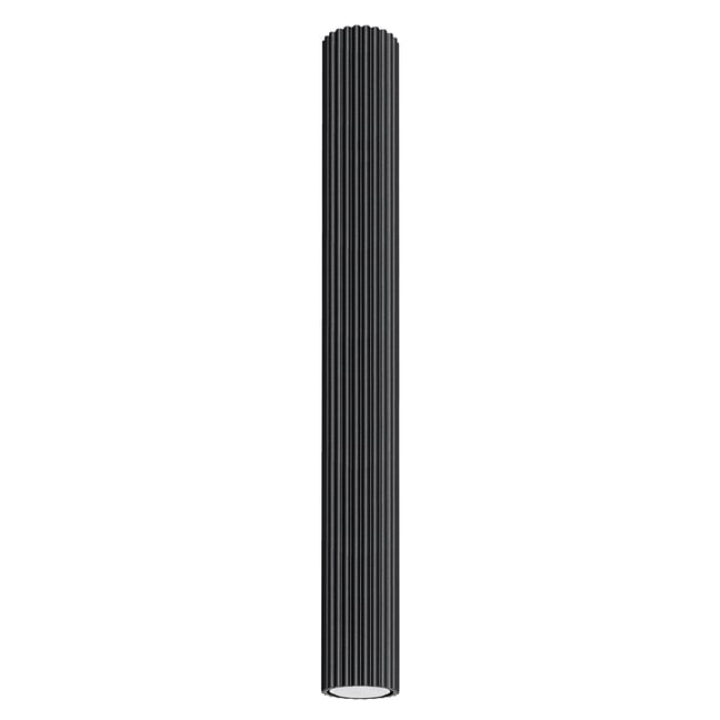 Plafonnier Aluminium Noir GU10 1 Karbon 60 Couleur noir <span itemprop=