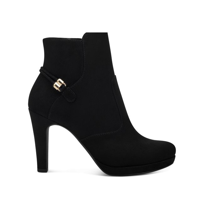 Bottines à talon noir <span itemprop=
