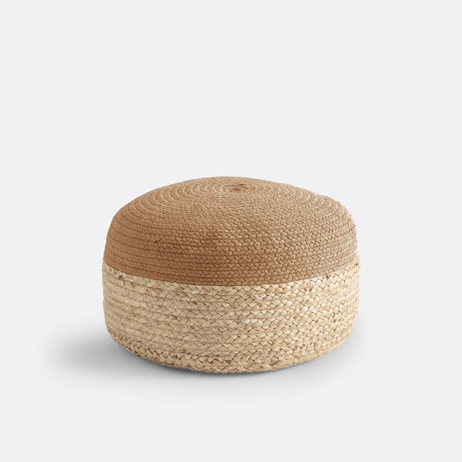 Bicolor poef in jute Popayan - LA REDOUTE INTERIEURS