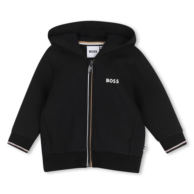 Cardigan à capuche black <span itemprop=