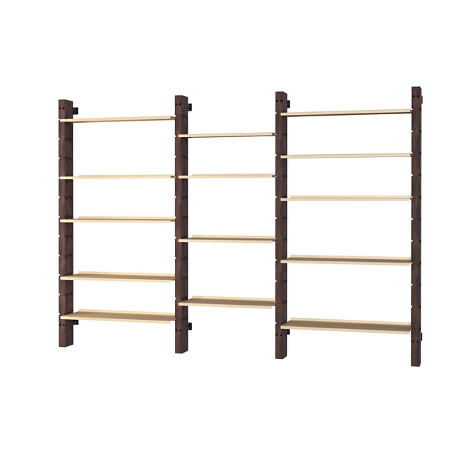 Étagère murale Ravi – 3 sections Couleur jaune beurre <span itemprop=