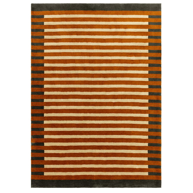 Tapis de salon et chambre moderne CLARKY Couleur orange <span itemprop=