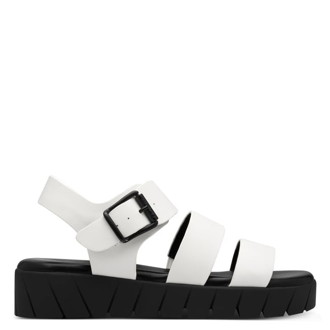 Sandale en boucle blanc <span itemprop=