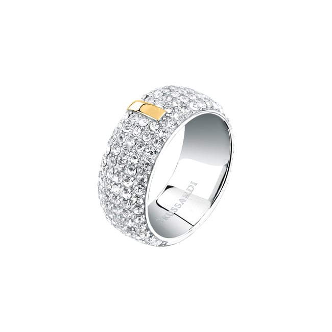 Bague T-ROUND stainless steel,yellow gold <span itemprop=