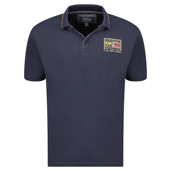 Kurzärmeliges Polo-Shirt Karite marine <span itemprop=