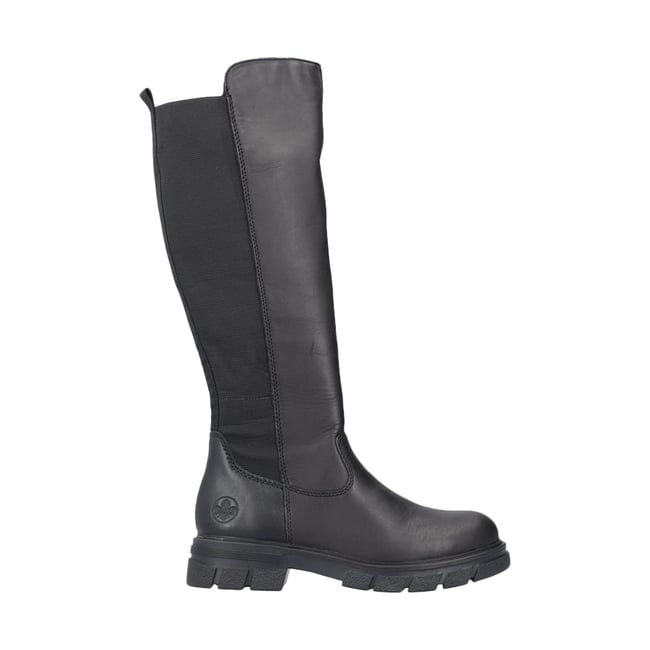 Botte Plate Cuir Turin noir <span itemprop=