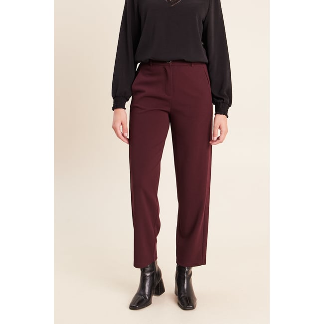 Pantalon bordeaux <span itemprop=