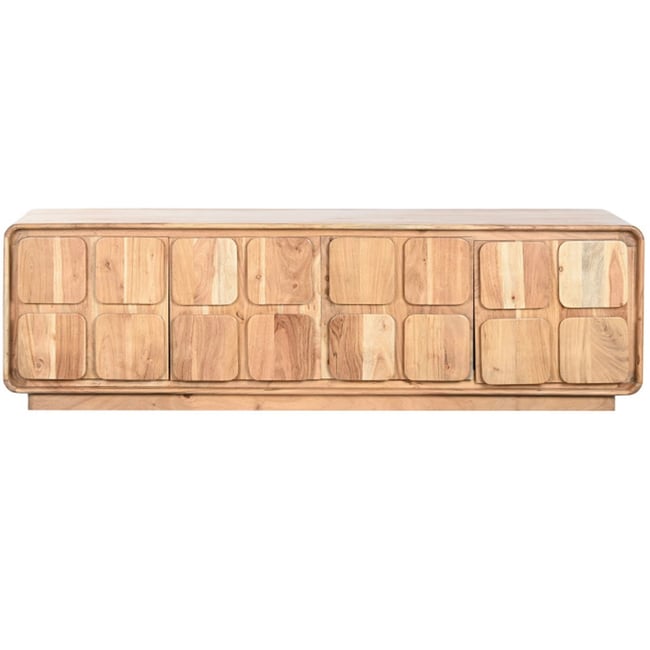 Meuble de télévision en bois d'acacia 170x40x50cm Couleur v002237 <span itemprop=