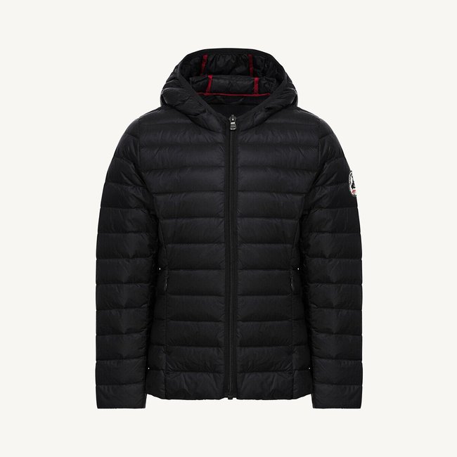 Carla Lightweight Padded Jacket with Hood, navy blue, JOTT