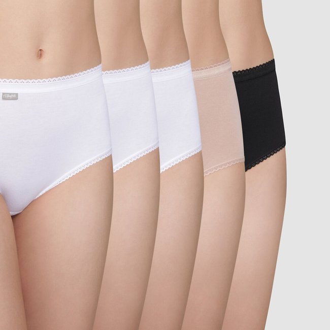 Pack of 5 Cotton Matching Midi Briefs - PLAYTEX
