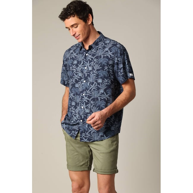 Chemise classique en viscose avec imprimé tropical WILLSON - DEELUXE