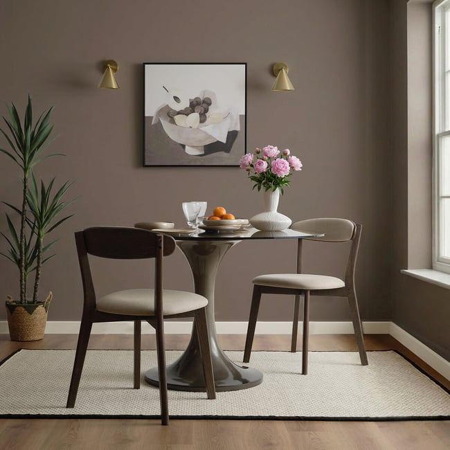 Timothy Glass & Concrete Dining Table, brown              , ÉDITÉ