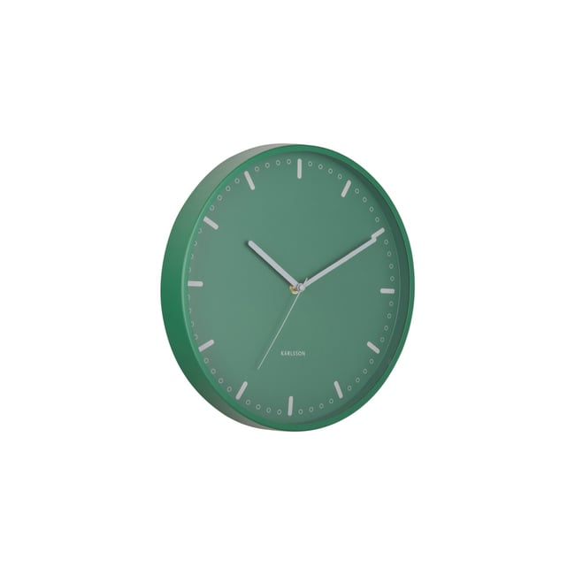 Horloge Murale Aluminium COOL RETRO Couleur vert rétro <span itemprop=