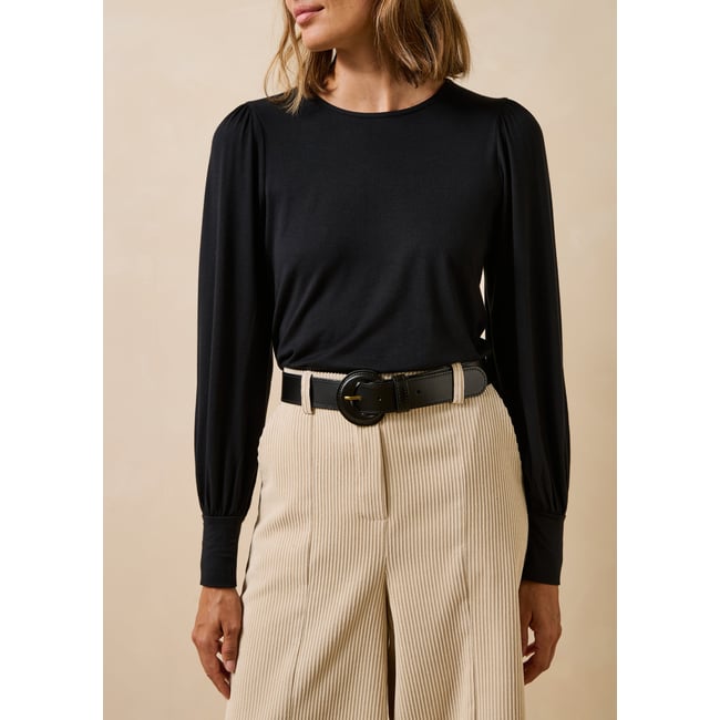 Ceinture en cuir boucle ronde - LA FEE MARABOUTEE