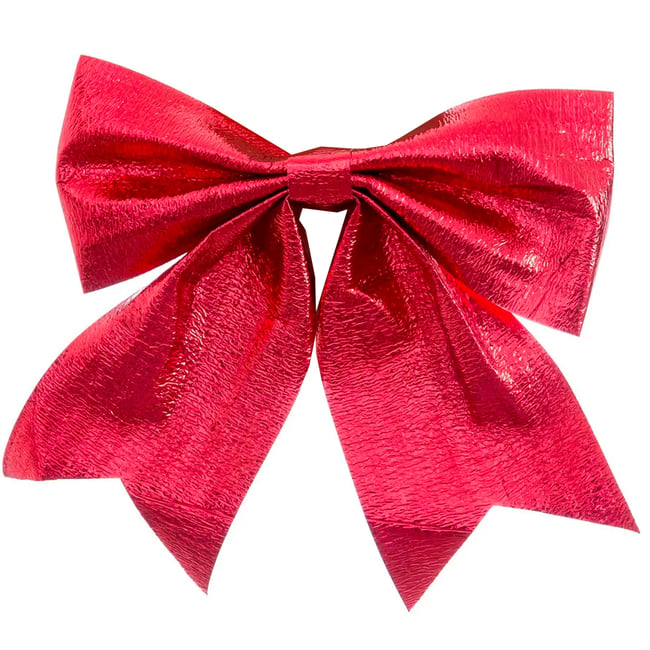 Décoration de Noël grand noeud rouge 25cm Couleur rouge <span itemprop=