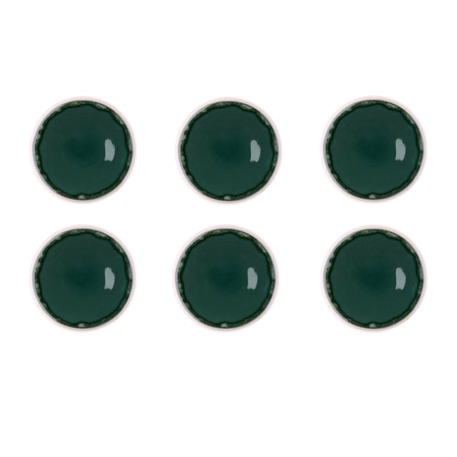Lot De 8 Boutons Vintage Vert Dégradé - Diamètre 2,2 Cm - Réf. 916 - France - Occasion