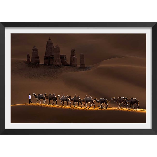 Affiche desert du Kumtag - HEXOA