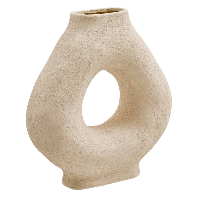 Vase en dolomite BREA Couleur blanc <span itemprop=