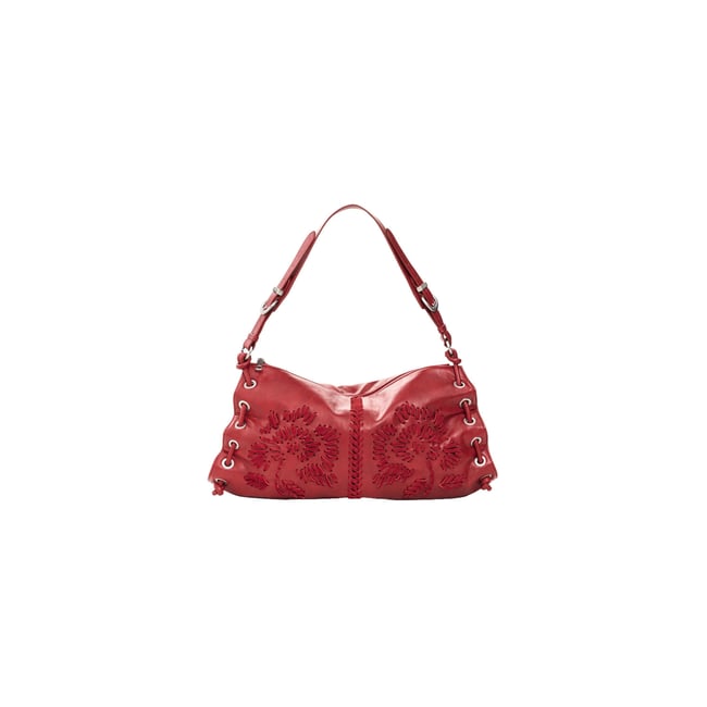 Sac brodé moyen rouge <span itemprop=