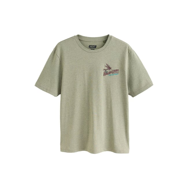 T-shirt de plage épais à imprimé poisson marlin vert <span itemprop=