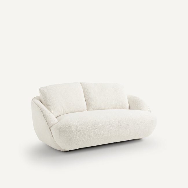 Canapé Banquette tissu bouclette, Alpine ecru AM.PM
