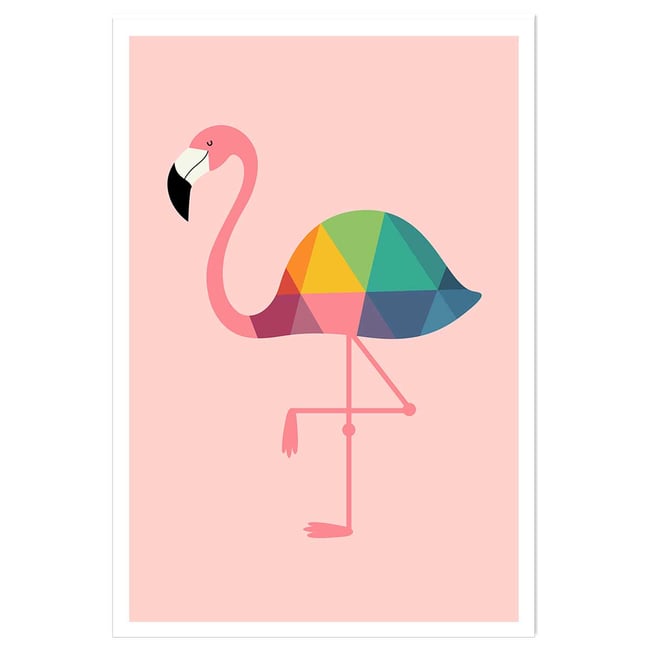 Affiche  flamingo so girly - HEXOA