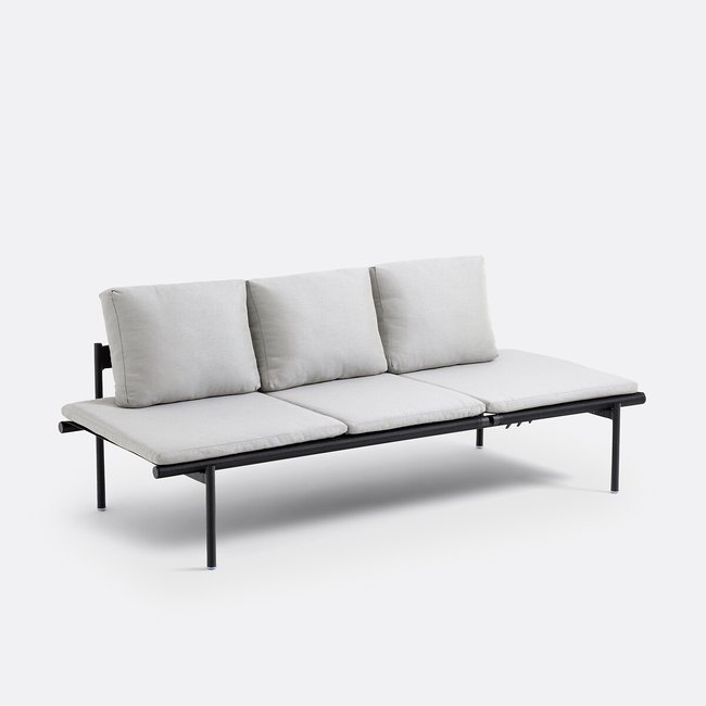 Canapé bain de soleil Yanou noir <span itemprop=