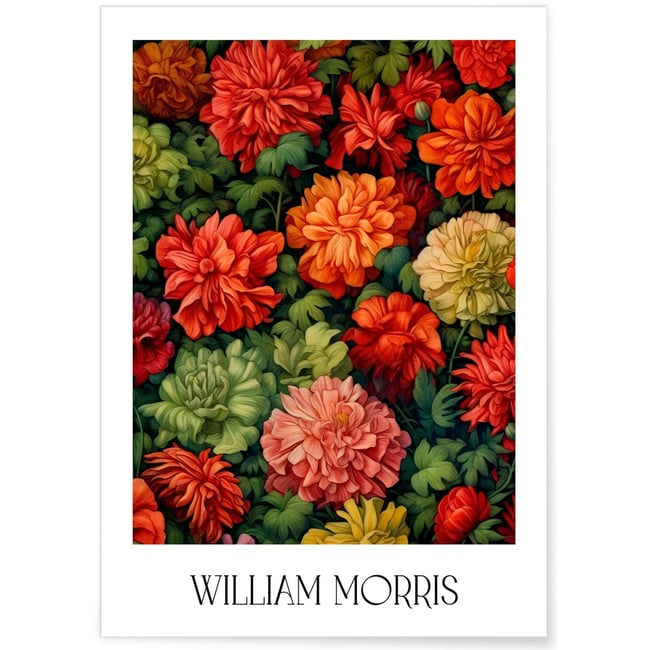 Affiche William Morris n°16 Couleur blanc <span itemprop=