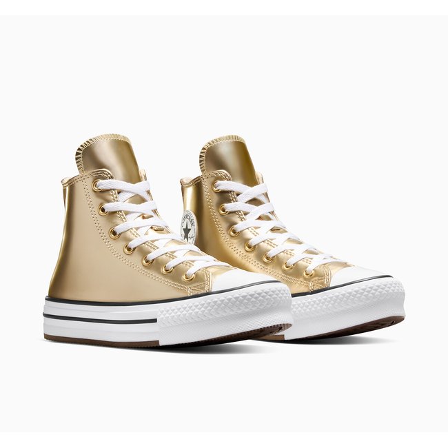 Baskets All Star EVA Lift Hi Metallic doré <span itemprop=
