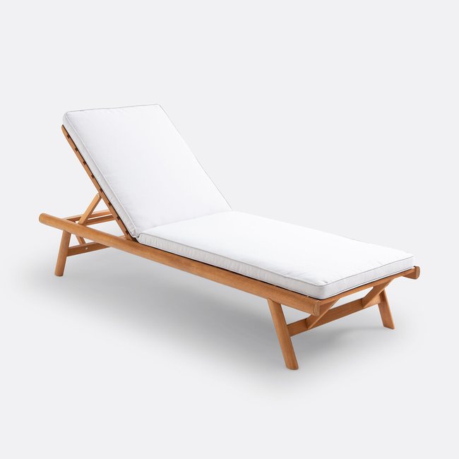 Bain de soleil en eucalyptus avec matelas, Ufni eucalyptus <span itemprop=
