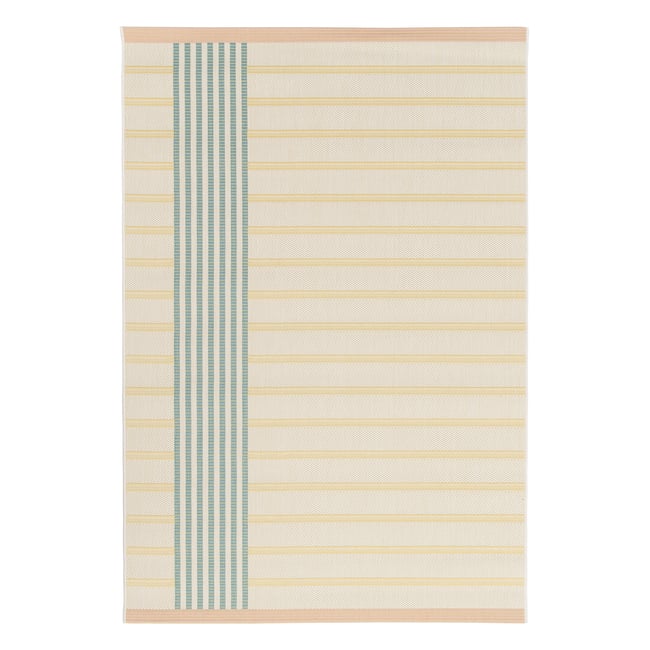 Tapis coloré intérieur extérieur BIARRITZ Couleur jaune naturel <span itemprop=